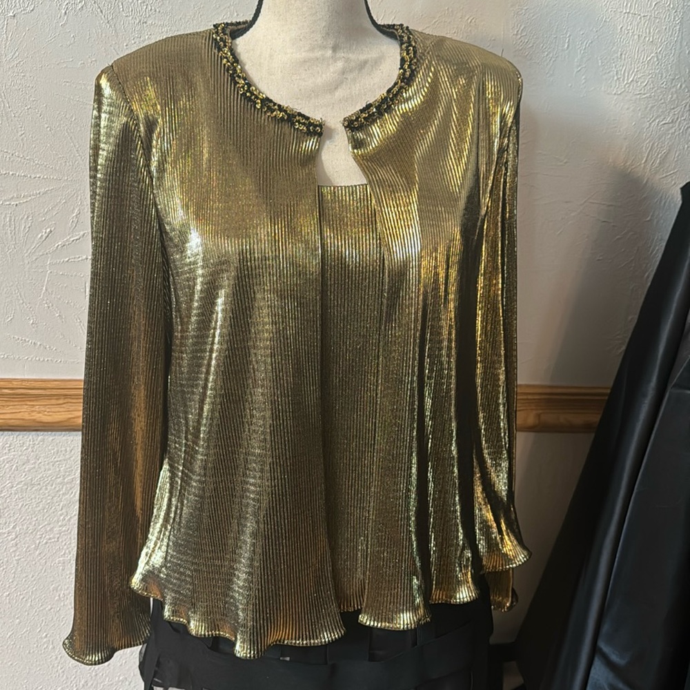 Mob Wife Disco Vintage Top and Jacket Suze 10 medium or large
